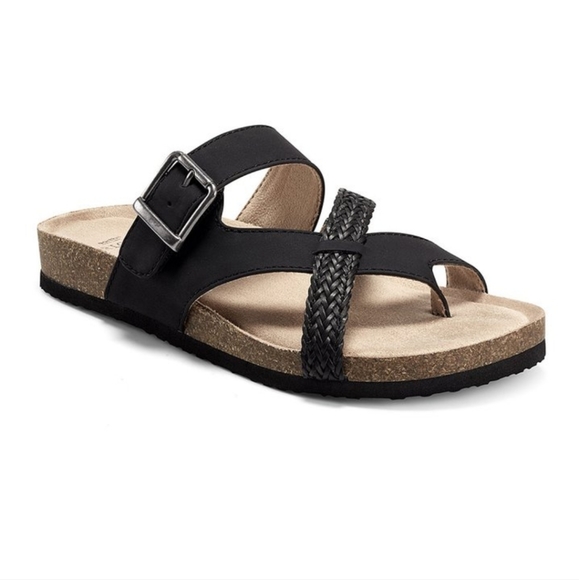 Earth Origins Shoes - Earth Origins New Black Criss Cross Josie Sandal, 8.5